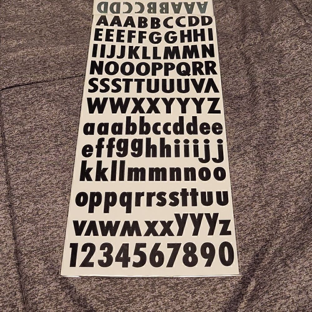 Letters/Number Stickers - Picture 2 of 6